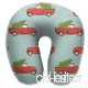 Travel Pillow Truck with Tree Red Mint Memory Foam U Neck Pillow for Lightweight Support in Airplane Car Train Bus - B07V3XNPTX